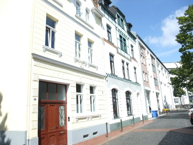 Blick auf die Häuser der Junkerstraße