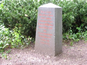 Gedenkstein für Königshusaren im Stadtpark